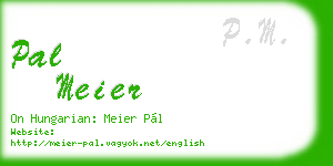 pal meier business card